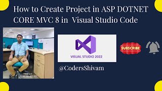 How to Create Project in ASP DOT NET CORE 8 MVC in Visual Studio 2022 [upl. by Nuhsyar]