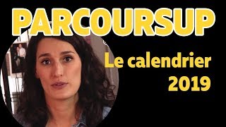 Parcoursup  le calendrier 2019  Les Bons Profs [upl. by Jepson301]