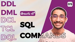 DDL DML SQL Commands  SQL Telugu [upl. by Nabi623]