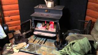 Woodsman wood burning fireplace stove pre EPA [upl. by Kcirdnekal]