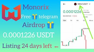 Monorix Binance MRX 00001226😲price new mining update [upl. by Airec]