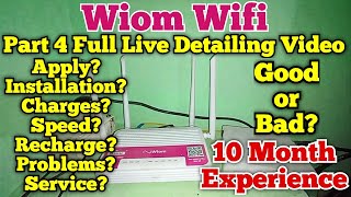 Wiom wifi review 2024  Wiom wifi ghar per kaise lagvaen  ApplySpeed TestRecharge  Best wifi [upl. by Shelburne719]