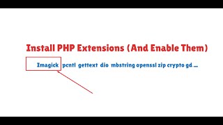 How to add and enable additional PHP extensions  Install PHP Imagick with Xampp Laragon and Herd [upl. by Otilopih]