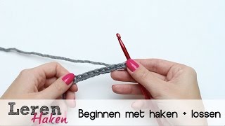 Leren haken 1 Beginnen met haken  lossen [upl. by Powell667]