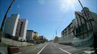 Car window Toyako Onsen Town Hokkaido 2017 May 車窓 洞爺湖温泉街 北海道の人気温泉街 [upl. by Ahusoj]