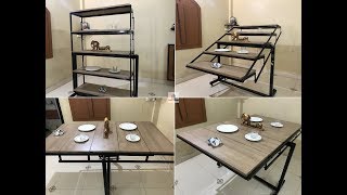 quotConvertible Dining Table Shelf  Space Saving Furniturequot by CivilLanecom [upl. by Elfreda]