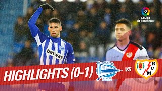 Highlights Deportivo Alaves vs Rayo Vallecano 01 [upl. by Annahsed]