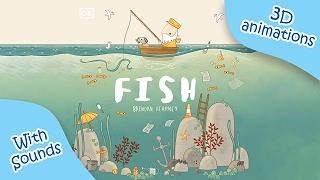 Fish by Brendan Kearney  Bed time children story with 3D effects music and sounds [upl. by Aimal]