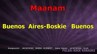 Maanam  Boskie Buenos  karaoke [upl. by Hobbs]