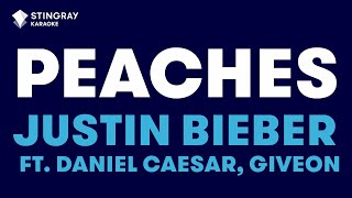 Justin Bieber  Peaches ft Daniel Caesar Giveon Karaoke with Lyrics [upl. by Etti]