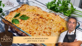 Lasaña de berenjenas paso a paso receta muy facil [upl. by Ieluuk]