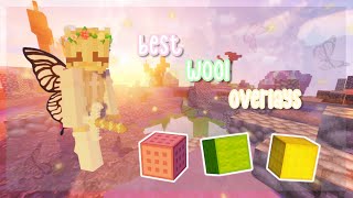 the BEST bedwars wool overlays  getting hackusated  solo bedwars commentary [upl. by Drofnats]