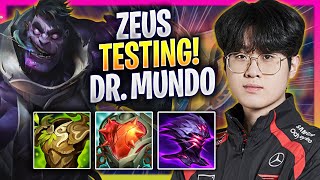 ZEUS TESTING DR MUNDO IN KOREA SOLOQ  T1 Zeus Plays Dr Mundo TOP vs Renekton  Season 2024 [upl. by Plante504]