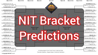 NIT Bracket Predictions [upl. by Naxor]