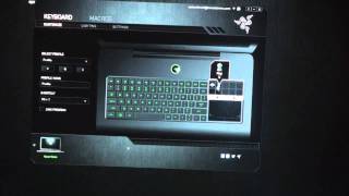 Razer Blade Switchblade User Interface Panel Handson [upl. by Sargent]