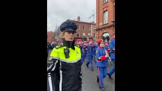 The Artane Marching Band at funeral procession for Shane MacGowan in Dublin [upl. by Oilla]