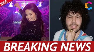 Benny Blanco Reacts To Selena Gomezs Dance Moves At Sabrina Carpenters Concert Using [upl. by Meihar]