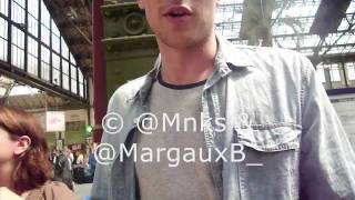 Cory Monteith  24062010  Paris Speaking in Frenchwmv [upl. by Kcirdorb652]