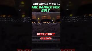 why Indian cricket are banned from BBLwhy🧐shortsfeed shorts cricket indiacricket ytshorts [upl. by Kaleb]