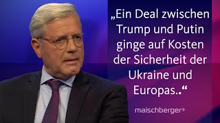 Norbert Röttgen und Ralf Stegner über die Sicherheitspolitik Deutschlands und Europas  maischberger [upl. by Bonnibelle598]