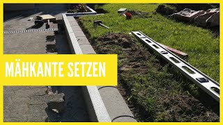 Mähkante setzen schnell und einfach auf Beton [upl. by Nwonknu]