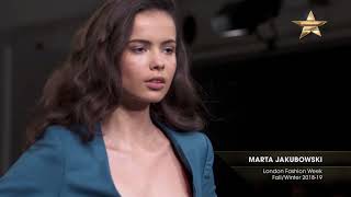 MARTA JAKUBOWSKI London Fashion Week FallWinter 201819 [upl. by Potter]