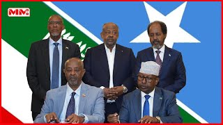 Somaliland iyo Soomaaliya ayaa soo saaray qodobo ay ku Heshiiyeen [upl. by Burlie497]