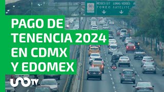 Pago de tenencia 2024 en CDMX y Edomex exentos y todo lo que debes saber del trámite [upl. by Aerdnahs224]