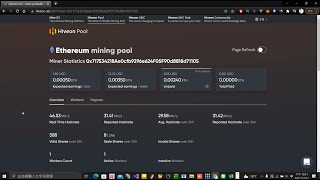 NBMiner eth礦池 hiveon pool 挖礦教學 [upl. by Gehlbach]