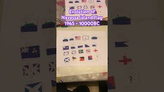 Evolution of Navassa island flag 1965  10000BC historicalflags [upl. by Deach795]