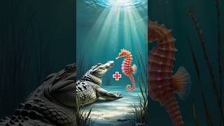 Sea horse and crocodile 🤯🧬 shorthybrids shorts hybrid trending ytshorts viralshorts viral [upl. by Justin]