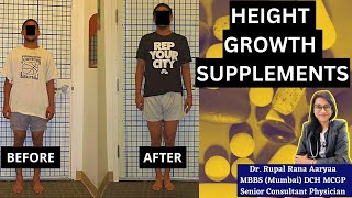 SUPPLEMENTS FOR HEIGHT GROWTH  HOW TO INCREASE HEIGHT [upl. by Erv]