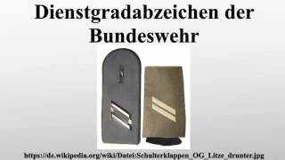 Dienstgradabzeichen der Bundeswehr [upl. by Alleul]