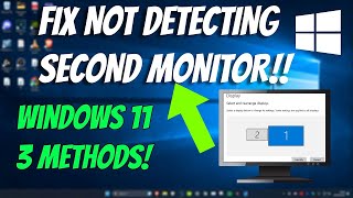 How to Fix Windows 11 Not Detecting Second Monitor [upl. by Vowel]