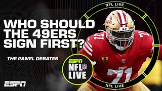 Should the 49ers prioritize Trent Williams for Brandon Aiyuk  NFL Live [upl. by Garland]