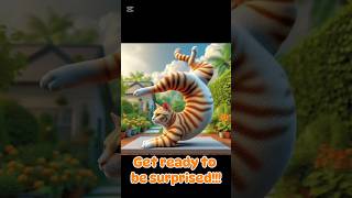 Get Ready To Be Surprised cat animal acrobatics funnycats funnyvideo shorts [upl. by Anhavas]