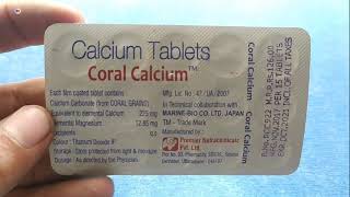 Coral Calcium tablets  calcium tablets  Coral calcium Tablet uses benefits amp review in Hindi [upl. by Bent]