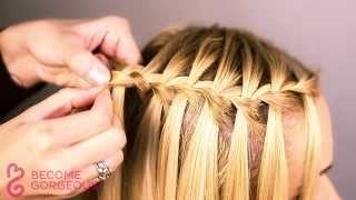 Waterfall Braid Tutorial  Become Gorgeous [upl. by Isman]