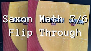 Saxon Math 76  Flip Through  Homeschool Math Curriculum [upl. by Dodie648]