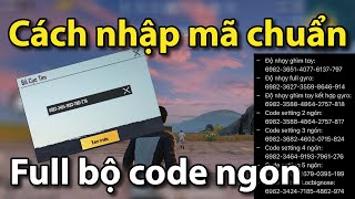 PUBG Mobile  NHẬP CODE CHUẨN CHỈ  Show Mã Ngon Mình Có [upl. by Aileno223]