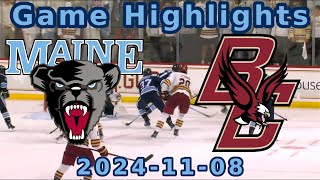 Maine at BC 20241108 Game Highlights [upl. by Oliric452]