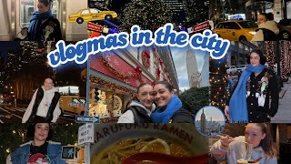 VLOGMAS IN NYC first full day cozy ramen and Bryant Park Winter Village ❄️❤️ [upl. by Enelear]