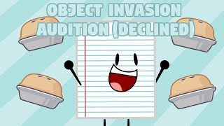 object invasion Audition declined [upl. by Nylirad66]