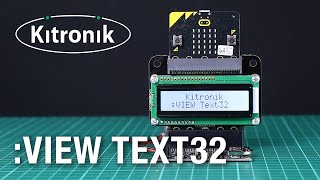 VIEW text32 LCD Screen for the BBC micro bit [upl. by Cornelie]