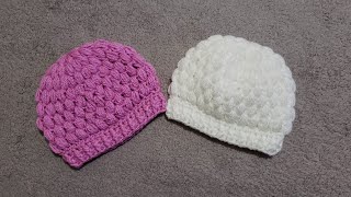 Simple Preemie Hat  Easy to crochet beanie for baby [upl. by Latin]