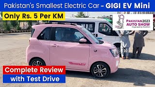 GIGI Mini EV Test Drive Review  Best Electric Car Price in Pakistan 2023  Auto Show Expo Karachi [upl. by Ailemaj]