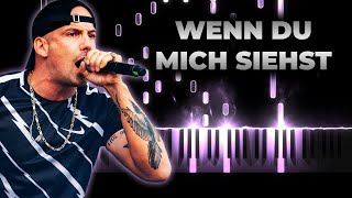 RAF Camora feat Juju â€“ Wenn du mich siehst karaoke piano [upl. by Elli]