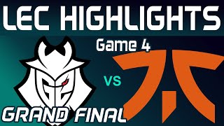 G2 vs FNC Highlights Game 4  LEC GRAND FINAL 2024  G2 Esports vs Fnatic by Onivia [upl. by Alrick]