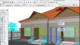 Working with objects in ArchiCAD [upl. by Yarised228]