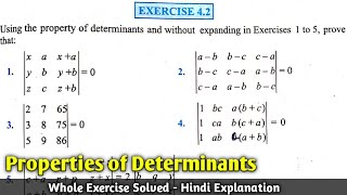 CBSE CLASS 12 CHAPTER 4 DETERMINANTS EXERCISE 42 NCERT SOLUTION  CLASS 12 EXERCISE 42 SOLUTIONS [upl. by Endres]